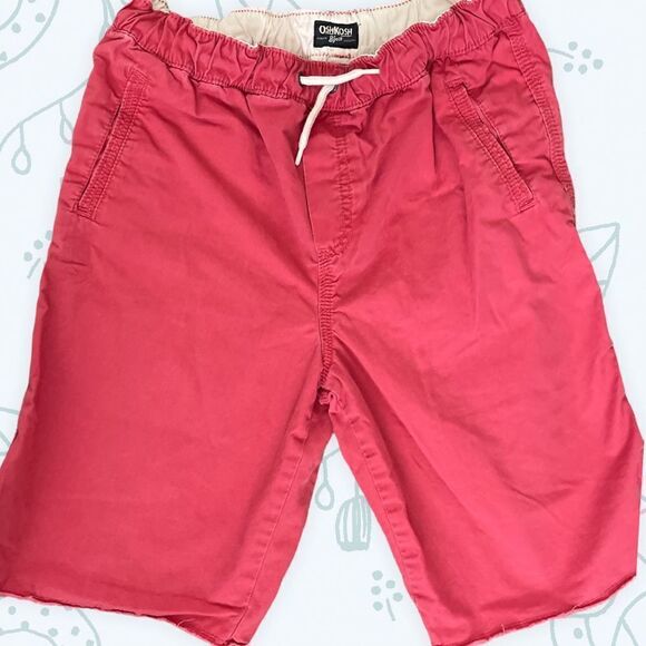 OshKosh B’gosh Distressed Boys Bermuda - Size 12- color Pink Guava - Picture 1 of 3